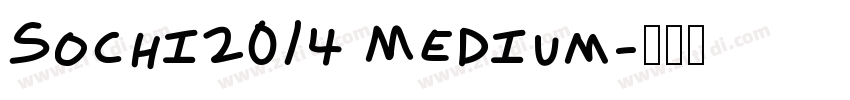 Sochi2014 Medium字体转换